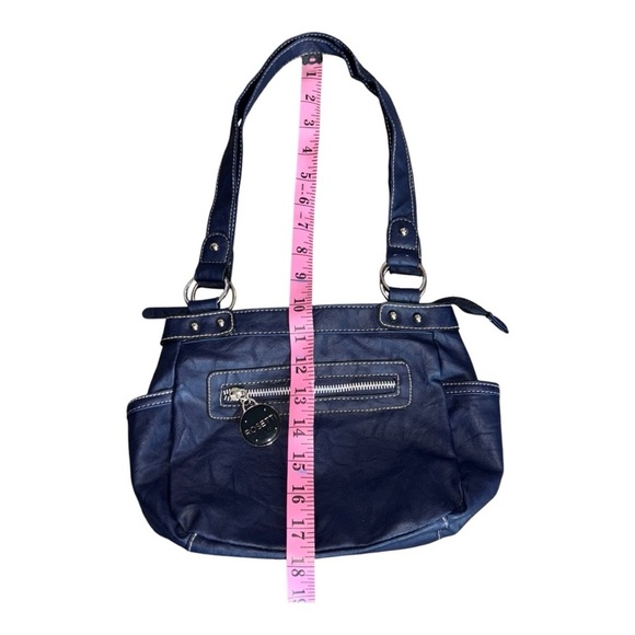 Rosetti Shoulder Purse- Navy Blue W/Buckles. Used but BEAUTIFUL! - Picture 8 of 11